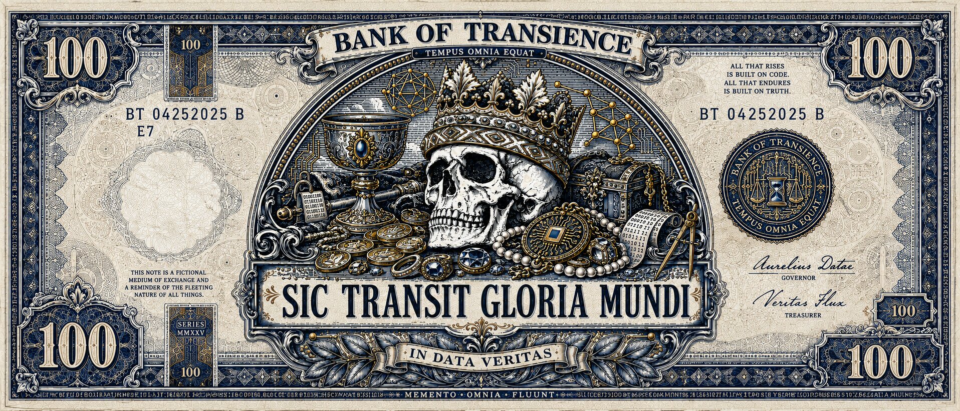 Digital 100 banknote artwork